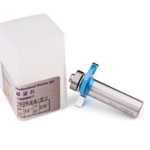 Lamboss 1/2" Shank 3 Blades T Slotting Router Bits With Bearing Wood Slotting