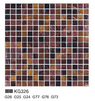 KG series glass mosaic for living room KG326
