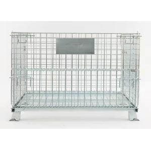 Galvanized 350kg Foldable Wire Mesh Cage Stacking Iron Frame Butterfly