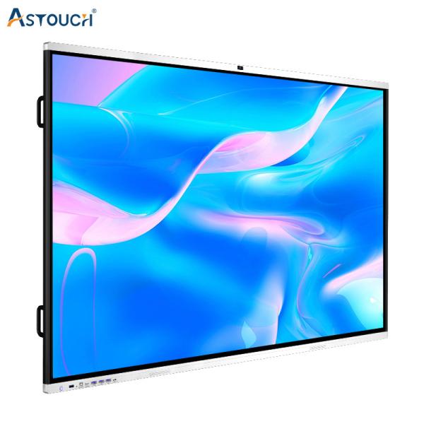 Quality 86" Dual System Interactive Flat Panel IR Touch With 4K AI Camera And Microphone for sale