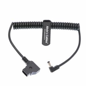 DC 12v Right Angle Coiled Cable KiPRO LCD Monitor Anton Bauer Power D Tap To 2.1