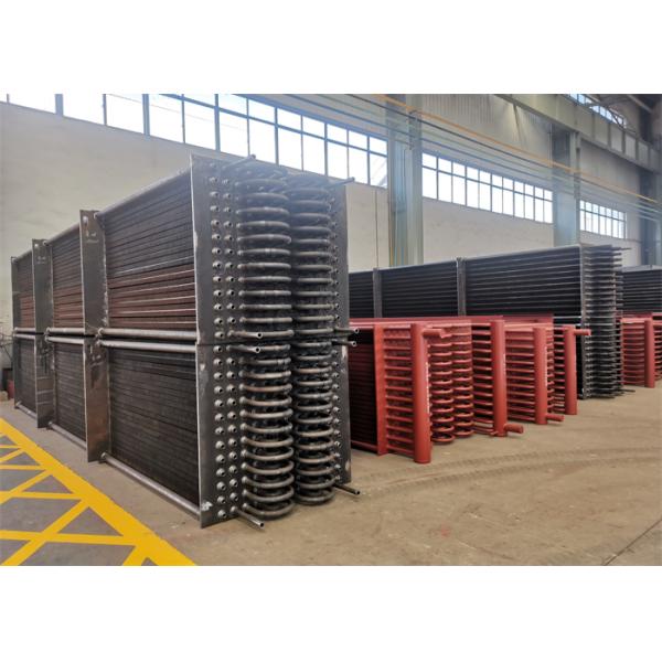 Natural Circulation Steel Fin Tube CFB Boiler Economizer With Header ASME Standard