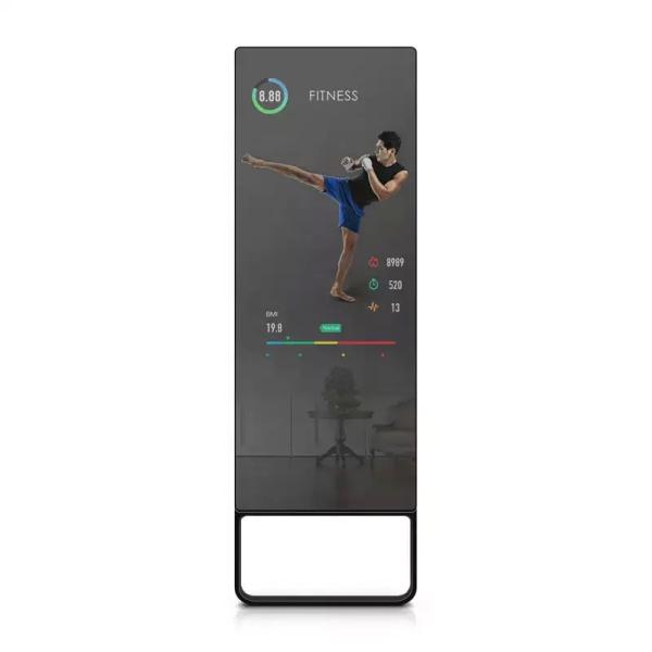 Quality Customized Interactive Exercise Mirror , Full Body Gym Mirror With LCD Screen for sale