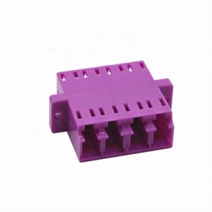 Duplex Fiber Optic Adapter SC UPC OM4 Type For ODF Patch Panel Low Loss