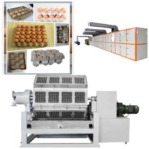 Large Capacity Rotary Egg Tray Molding Machine Low Energy Consumption