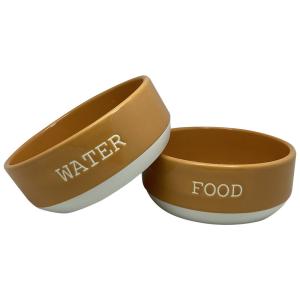 Durable Ceramic Cat Feeding Bowls , Cute Pet Bowl Multifunctional