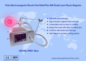 China Super Transduction Muscle Pain Relief Electromagnetic Physio With 808 Diode Laser on sale