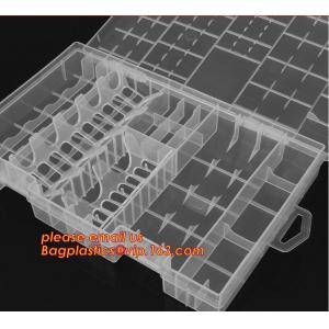 Plastic Storage Box With 15 Removable Compartments Tool Containers, plastic