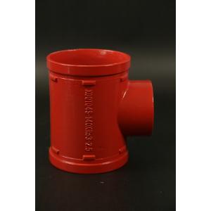 2.5 Mpa Tee Grooved Connection Grooved For Easy Installation Piping System