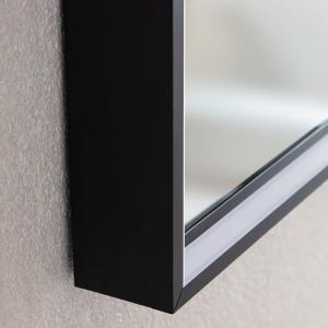 Acrylic Frame Led Strip Bathroom Mirror Touchable Screen Customizable