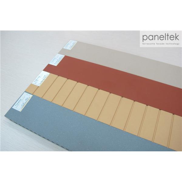 Quality Red / Yellow Exterior Wall Cladding Panels Anti - Fade With High Strength for sale
