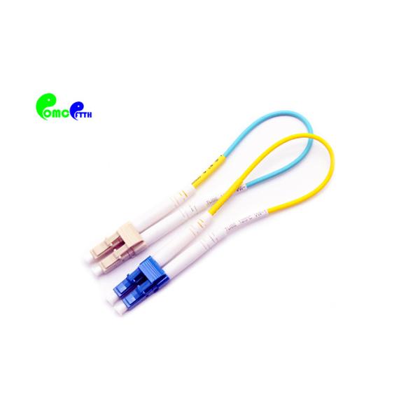Quality LC SM 9 /125 2mm / 0.9mm Fiber Optic Loopback Cable LSZH Collocated with 10G or 40G or 100G LC/UPC interface transceiver for sale
