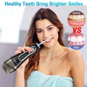 Deep Teeth Cleaning Electric Oral Irrigator with 300ml Detachable Water Tank and