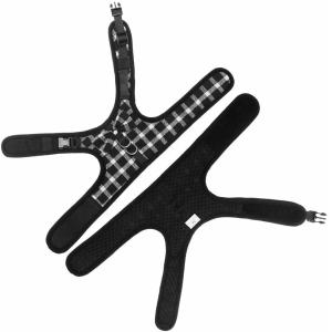 Cute British Style Soft Fabric Cat Harness Collar