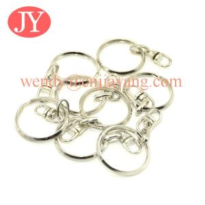jiayang nickel plated 30mm split key ring with eight hook