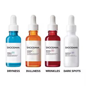 Age Defying Face Serum With Hyaluronic Acid Vitamin C Retinal B3 B5 Glycolic