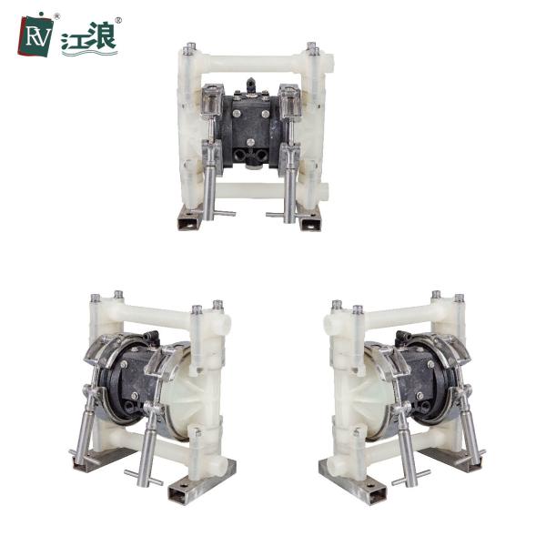 Air Operated Double Diaphragm Aodd Pump Suction Lift High PVDF Body 3/8''