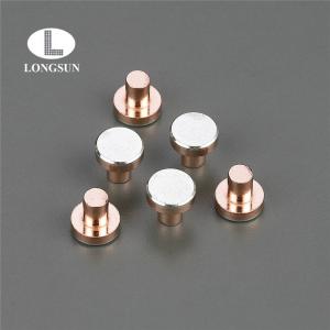 Trimetal Composite Electrical Contact Rivets Silver Copper Alloy Flat Head