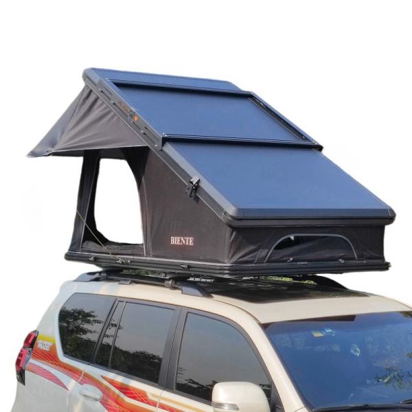 Quality Durable Easy Setup Triangle Rooftop Tent With Led Premium Materials for sale