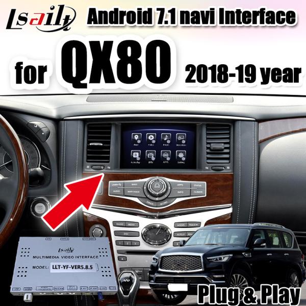 Quality Android Auto Interface car radio interface for Infinite QX80 2018-2019 year with 3G RAM, 32G ROM , android auto for sale