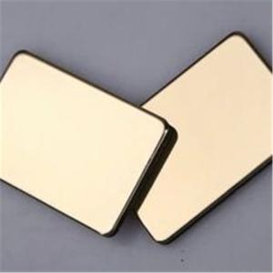 Champagne Mirror Aluminum Composite Panel With Width 1500mm And Max Length