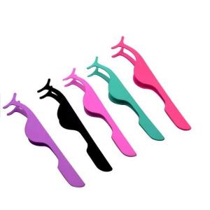 High Durability Fake Lash Tweezers , Plastic Material Private Label Tweezers