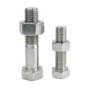 M6 Hex Head Bolts with Polished Finish Thread Length 12mm