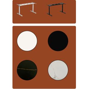 Dual Motor Sit Stand Computer Table with 80 kgs Weight Capacity in White Wooden