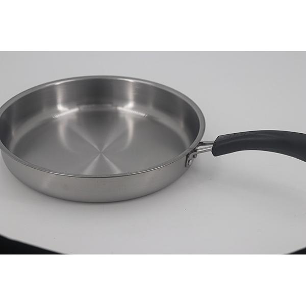 3pcs fry pan set & frying pan non-stick&20cm to 28cm & fry pan stainless steel wtih red color