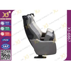 Sound Absorbing Indoor Novel Design Grey Cinema Theater Chairs With PU Molded