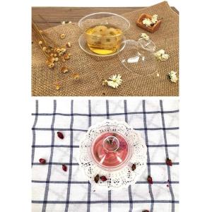 OEM ODM Double Walled Glass Cups / Mugs With Infuser Basket