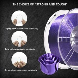 3D Printer Filament Silk Violet PLA Filament Toughness Enhanced Customized