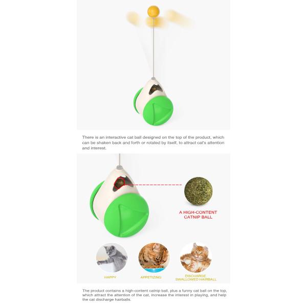 Plastic Pet Training Products Interactive Cat Chasing Toys Sustainable