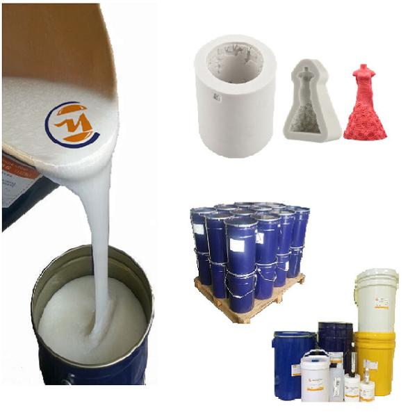 Soft White Tin Cure RTV2 Silicone Rubber For Pot Molds Making