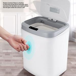 China Automatic Sensor Trash Can 16L Recycler Kitchen Bin Rectangular Smart Bin Touchless Electric Waste Dust Bin USB Rechargeable on sale China Automatic Sensor Trash Can 16L Recycler Kitchen Bin Rectangular Smart Bin Touchless Electric Waste Dust Bin USB Rechargeable on sale