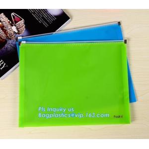 A5 A4 SIZE PU document bag file bag holer mesh bag pouch with zipper, waterproof