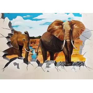 4 Color Ink 120w 720X1080DPI 24㎡/H Vertical Wall Printer