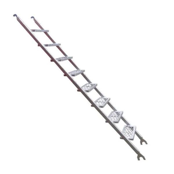 Construction scaffolding Non Slip Foldable Aluminium Ladder Anti Corrosion Powder Coated