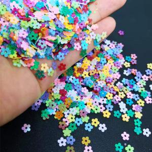 Wholesale 1 Color Printing Sequin Flowers Shaped Glitter Mixed Color with Butterfly Clover Fish Dog Pow Playboy Glitter Shapes Sequins from china suppliers
