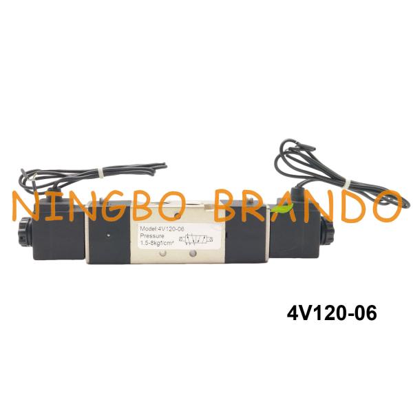 1/8" PT 4V120-06 Airtac Type 5/2 Way Pneumatic Solenoid Valve Double Electrical