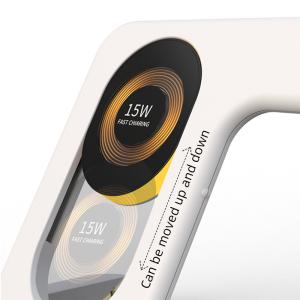 2022 New Arrival Transparent 3 In 1 Charging Dock Foldable 3 In 1 Wireless