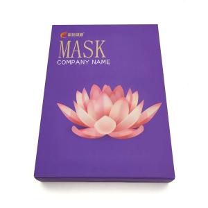 custom logo cosmetic box skincare face cream box texture and embossed beauty