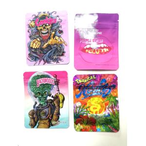 Soft Touch Smell Proof Stand Up Pouches Edible Packaging Child Resistant Printed