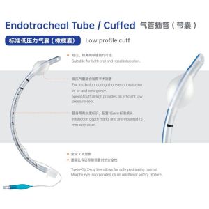 Medical-grade Endotracheal Tube with 15mm Connector and 5-year Shelf Life for