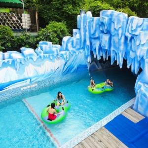 Customized Amusement Water Park Lazy River Equipment With Plastic Foam