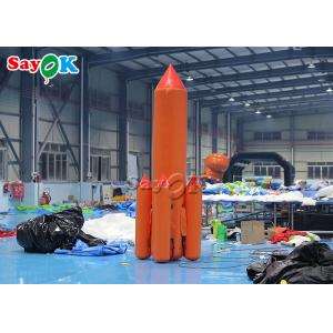 Giant Inflatable 5m Event Promotional Inflatable Sports Games Blow Up Rocket