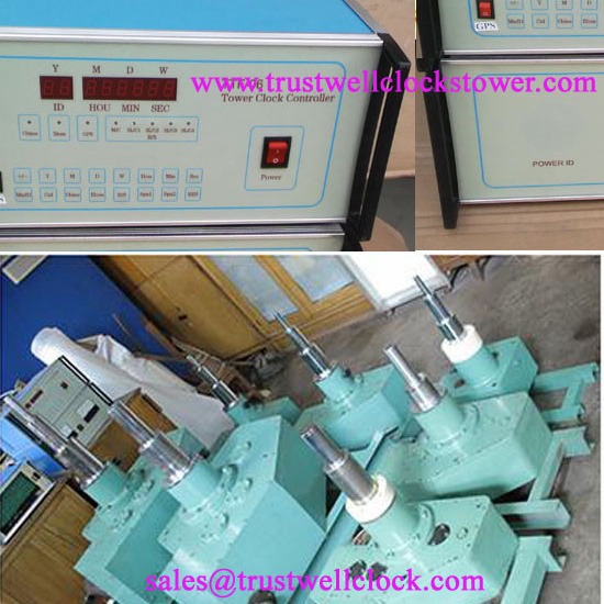 mechanism movement for outdoor clocks with working with stepper motor brass