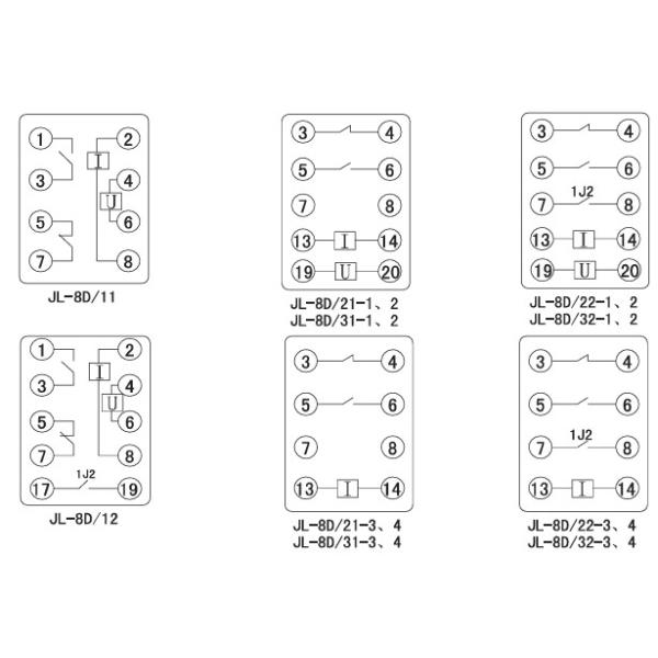 XIN JL-8D/11 JL-8D/21-1 JL-8D/21-2 JL-8D/31-1 JL-8D/31-2 JL-8D/22-1 JL-8D/22-2