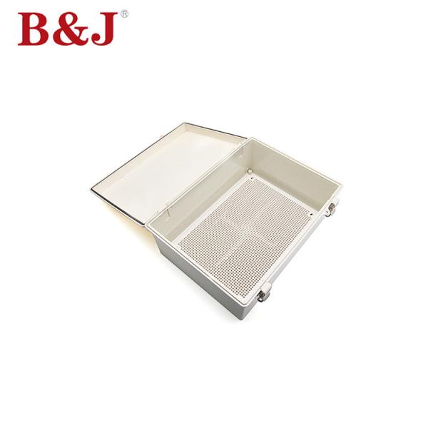 Quality Dust Proof Hinged Plastic Electrical Enclosures 27 x 37 x 15 cm With Padlock for sale