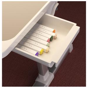 French Manual Folding Standing Table SPCC Steel Frame Garden Art Slab Table for